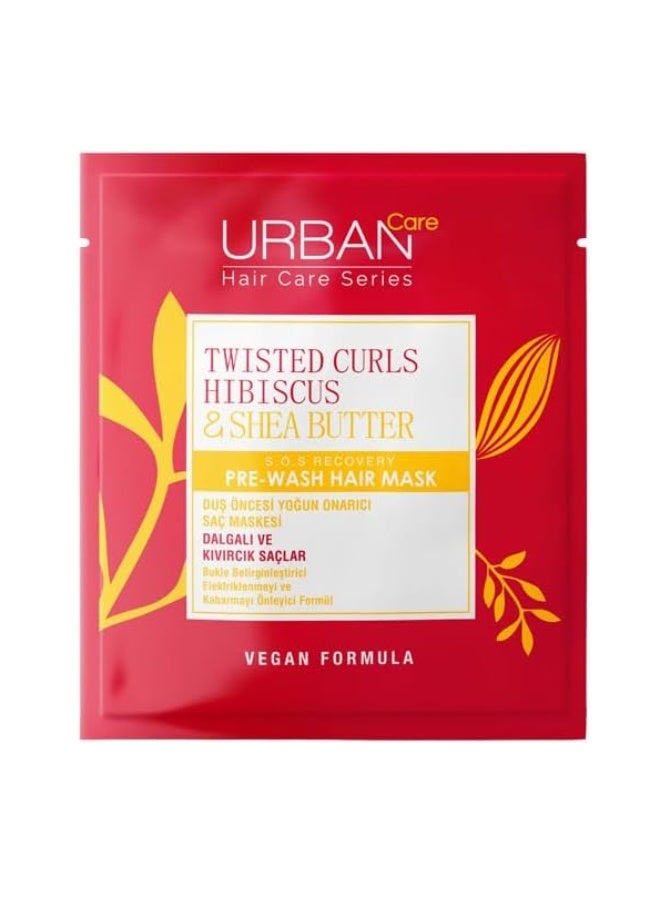 أوربان كير قناع الشعر Urban Care Twisted Curls بالكركديه وزبدة الشيا 50 مل - ترطيب عميق قبل غسل الشعر - Image 3